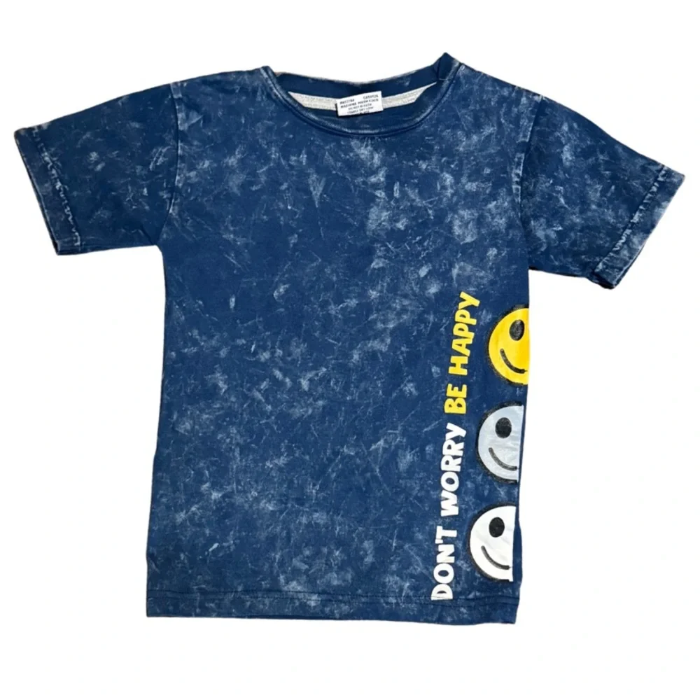 Mish boys don’t worry be happy t-shirt in size 4 in excellent condition like new